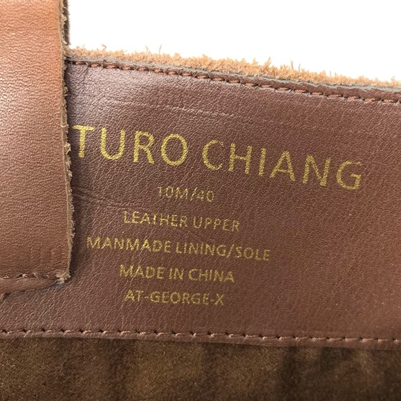 Arturo Chiang Georgex Leather Knee-High Boots 10 Rustic Bohemian Classic Preppy - Picture 13 of 16